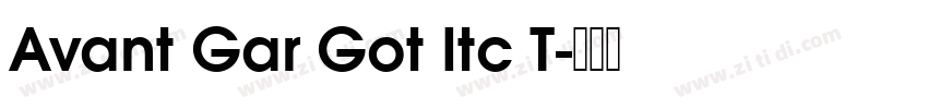 Avant Gar Got Itc T字体转换